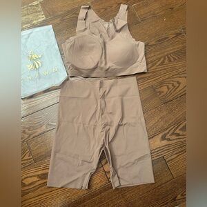 Seamless Brown Shapewear Set